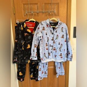 JP Salvage fleece pajama women’s large dogs 2 sets 
Animals long sleeve bundle